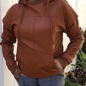 Greylin Faux Tan Leather Jacket